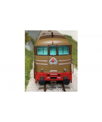OS.KAR. OS H0 1020 Locomotiva D 341.4001 prototipo ANSALDO FS castano/isabella ep.IV