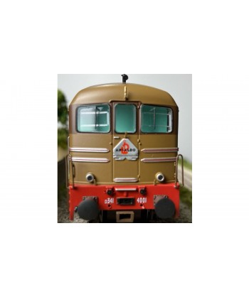 OS.KAR. OS H0 1020 Locomotiva D 341.4001 prototipo ANSALDO FS castano/isabella ep.IV