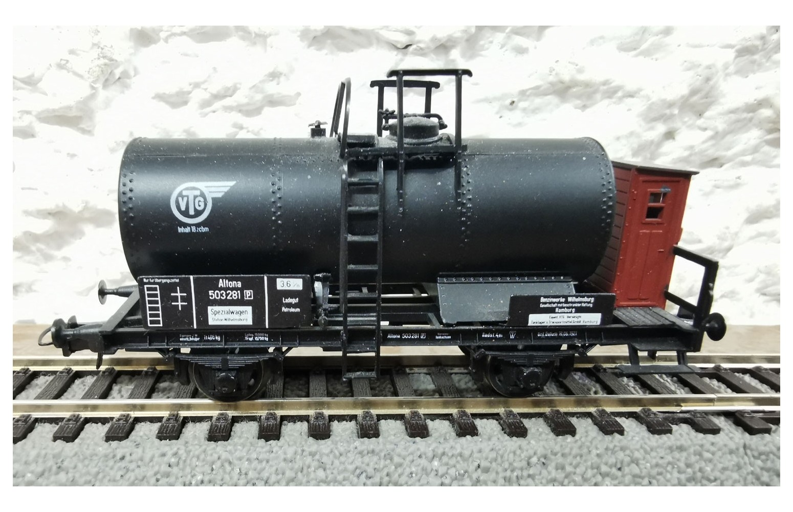 SACHSEN MODELLE H0 16038 - Carro cisterna VTG, DR  (usato)