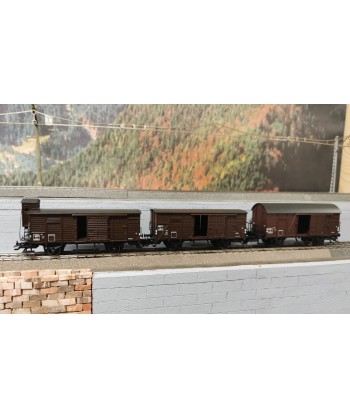 MARKLIN H0 48821 (DC) Set 3 carri trasporto pacchi SNCF Ep. III (seconda mano)