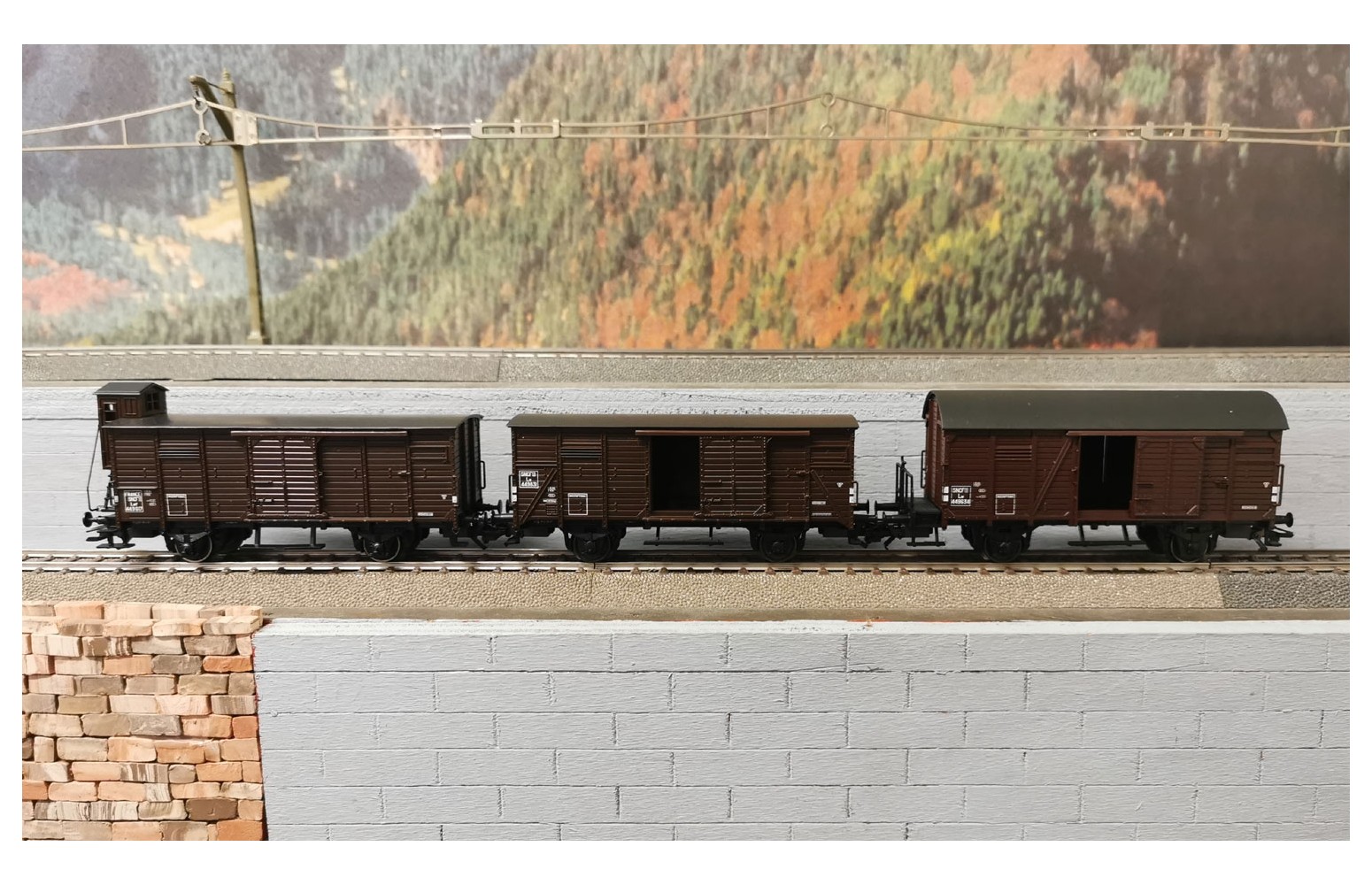 MARKLIN H0 48821 (DC) Set 3 carri trasporto pacchi SNCF Ep. III (seconda mano)