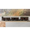 MARKLIN H0 48821 (DC) Set 3 carri trasporto pacchi SNCF Ep. III (seconda mano)