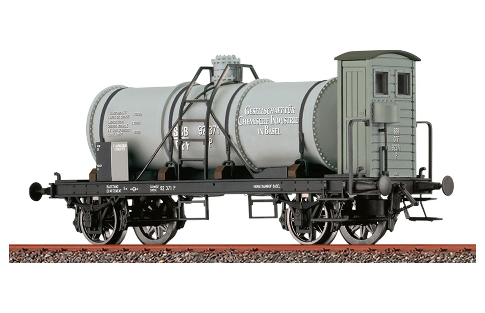 BRAWA H0 50783 - Carro cisterna K2 , SBB CFF ep. I