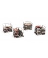 ARTITEC H0 387.222 – Gabbie in metallo su pallets con merci varie, resina 1:87