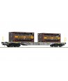 ROCO H0 77346 Carro portacontainer tipo Sgnss, F.F.S. Ep. VI
