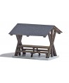 BUSCH H0 1563 - Area di sosta coperta, In Kit