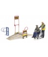 ARTITEC H0 387.447 Ponte sollevatore per sedia a rotelle con figure