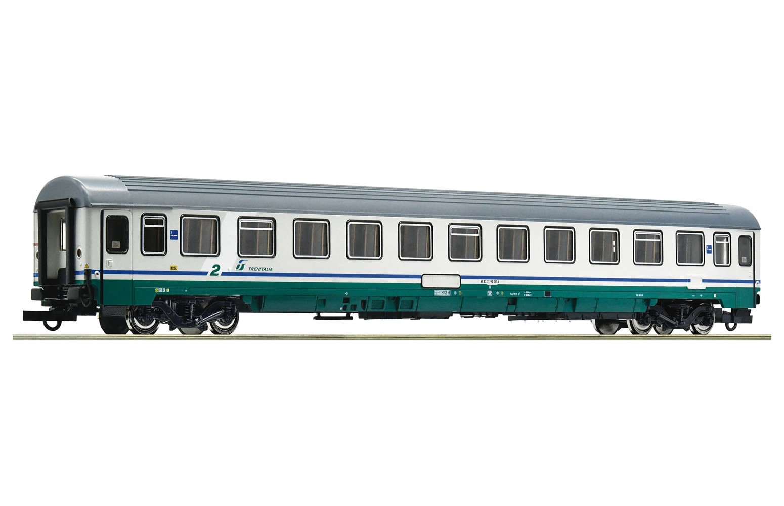 ROCO H0 74286 Carrozza Passeggeri EuroCity Di 2ª Classe, FS Ep. V-VI
