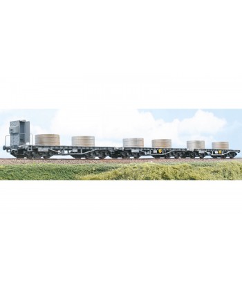 ACME H0 45140 - Carri pianali R/Smm per trasporto lamiere "Italsider" FS Ep. III