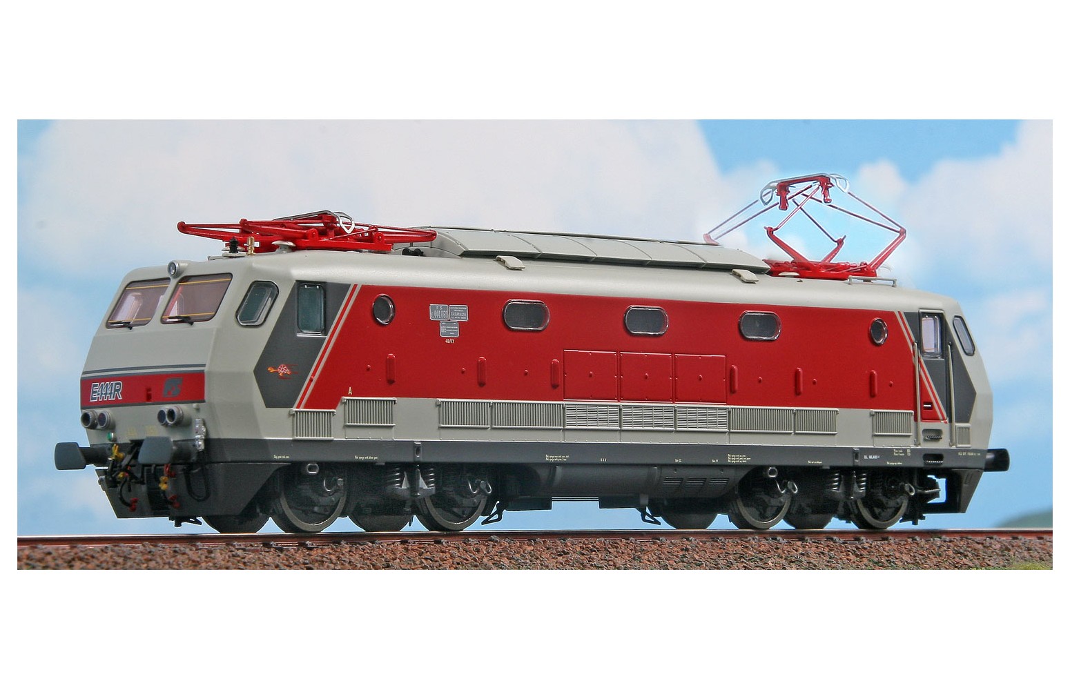 Acme H0 69196 Locomotiva E444R.060 In Livrea D’origine Grigio/Rosso, FS Ep.V *SOUND*