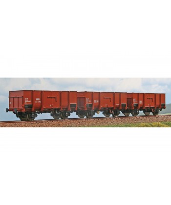 ACME H0 45181 - Set tre carri merci Tipo Em fondo di carico in metallo per carichi vari, FS Ep. IV