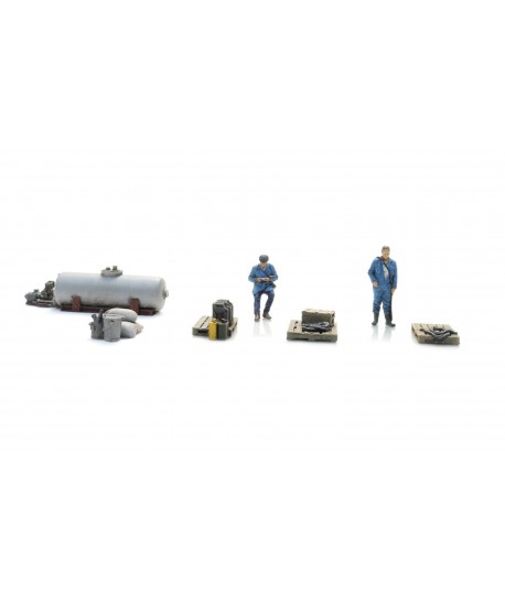 ARTITEC H0 28.127 - Carico: irroratore e 2 personaggi, resina 1:87