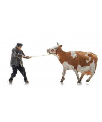 ARTITEC H0 5870031 - Contadino con mucca testarda