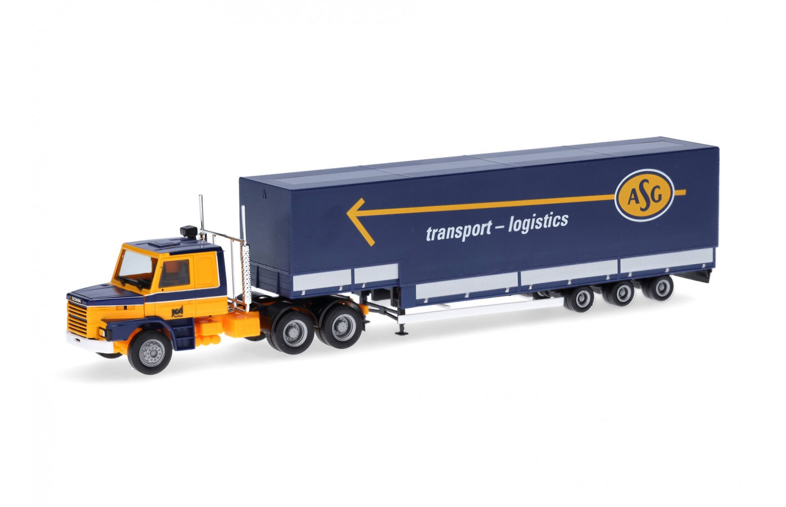 HERPA 317191 - Scania Hauber con semirimorchio Jumbo "ASG" - 1:87