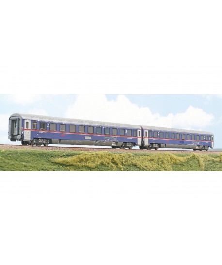 ACME H0 55236 - Set di due carrozze cuccette Bcmz EN 295/40295 “Nightjet” - OBB Ep. VI