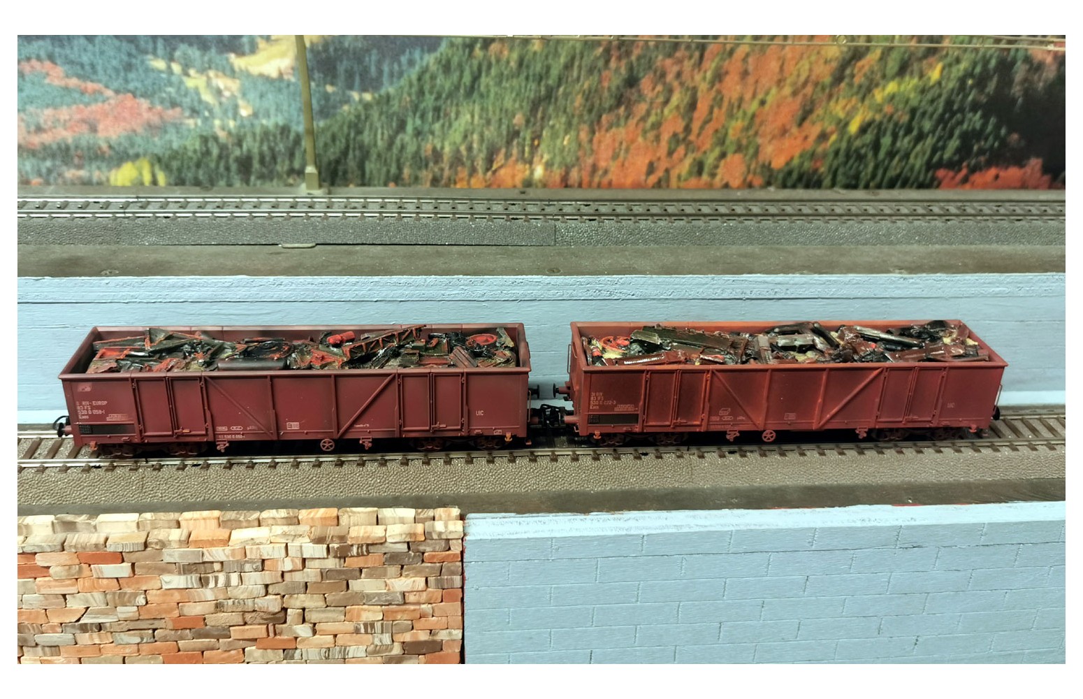 ATM TRENI H0 CF 12.010RR - Set 2 Eaos marcature diverse - FS Ep IV-V con carico rottami e invecchiamento