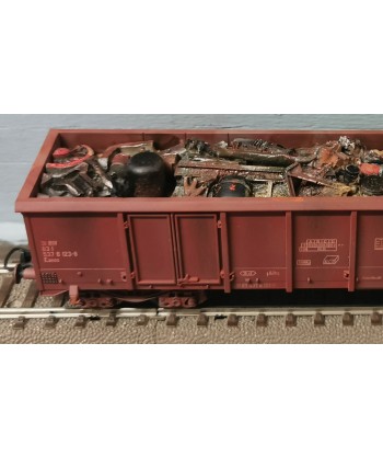 ATM TRENI H0 CF 12.011RR - Set 2 Eanos Con Marcature Diverse carico rottami e invecchiamento - FS Ep V-VI