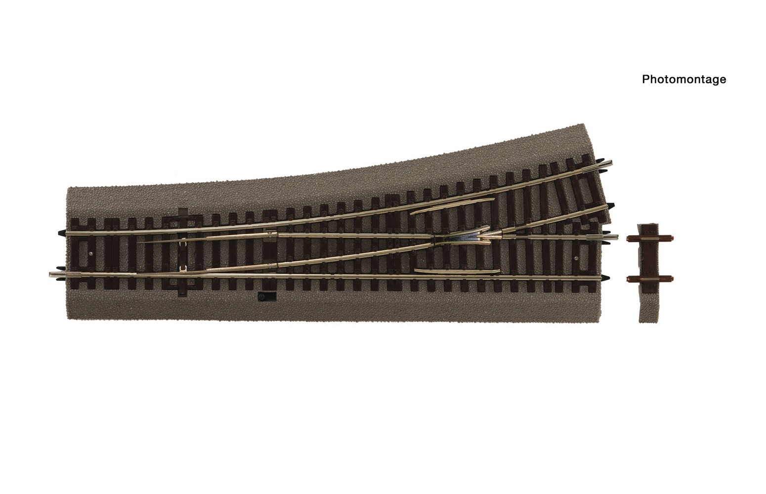 ROCO H0 42534 – Scambio Sinistro Wl15 (Polarizzato) 230mm ROCOline Cod. 83