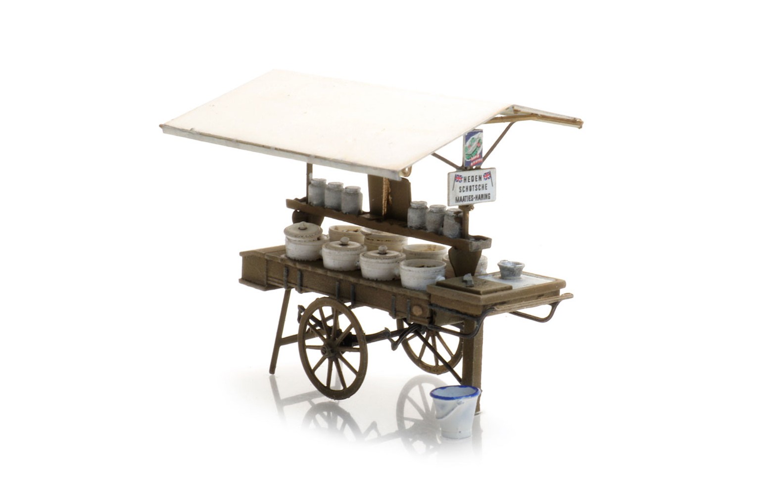 ARTITEC H0 387.581 - Classico stand di aringhe, resina 1:87