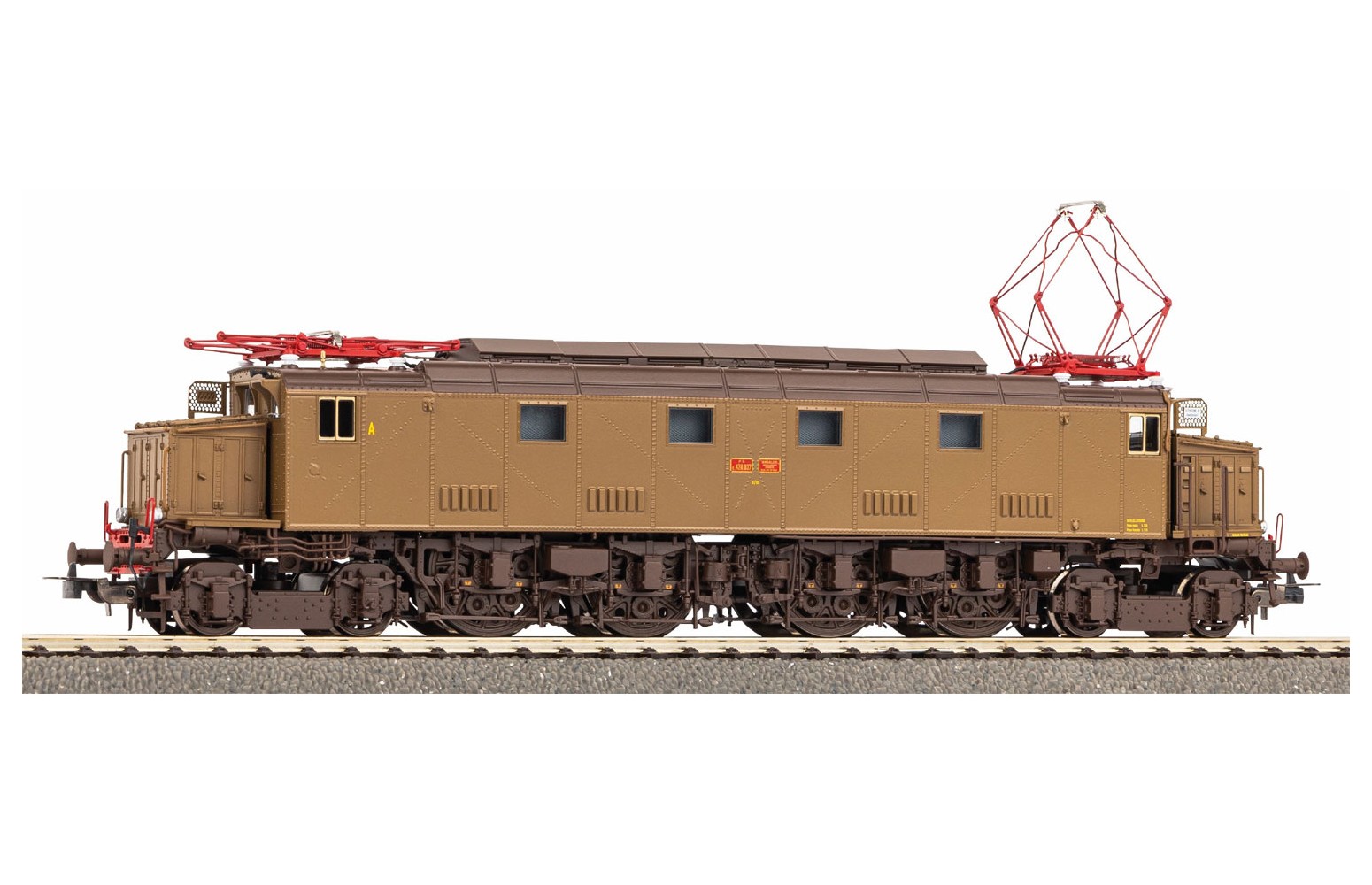 PIKO H0 97467 Locomotiva Elettrica E.428.037 FS di Prima Serie con Prese d'Aria Basse Ep. IV
