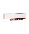 HERPA 076944-002 - semirimorchio telonato con sponde laterali, 3 assi, bianco - 1:87