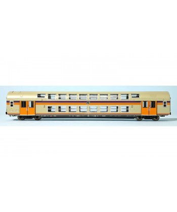 VITRAINS H0 3424 - Carrozza 2 piani "Casaralta" 2a cl. livrea origine, con illuminazione, FS Ep. IV-V