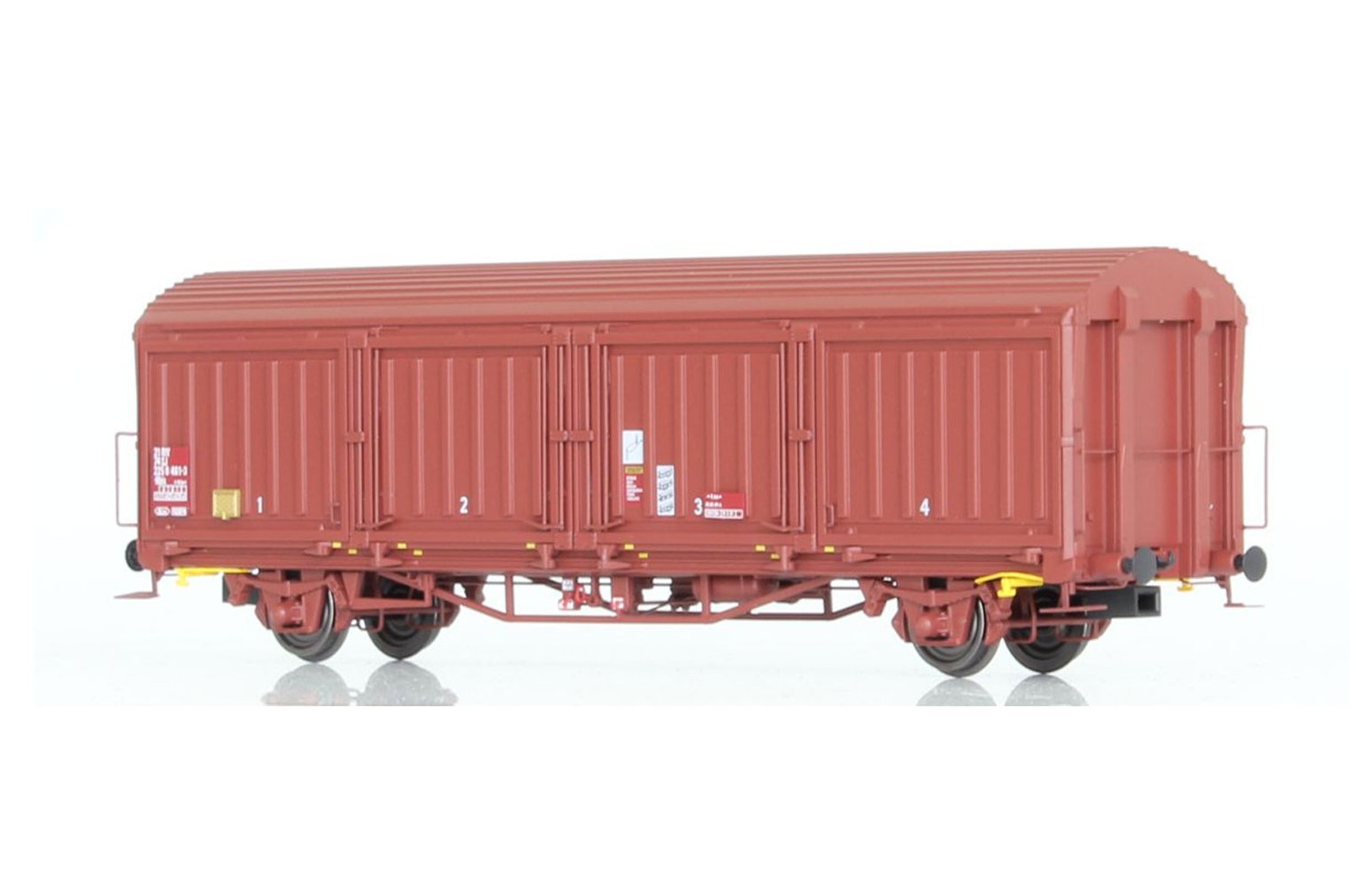 DEKAS H0 DK-872212 Carro merci chiuso Hbis 712e731 - SJ Ep. IV-V