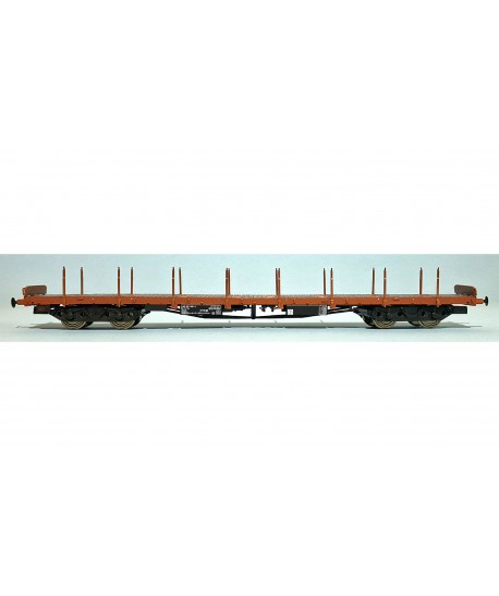 VITRAINS H0 3336 Carro pianale Rgs rosso vagone, carrelli Ore, FS Ep. IV