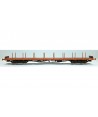 VITRAINS H0 3337 Carro pianale Rgs rosso vagone, carrelli Ore, FS Ep. IV