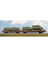 ACME H0 45190 - Set di due carri Kgps caricati con mezzi militari, tre M113 e un M577 - FS Ep. IV-V