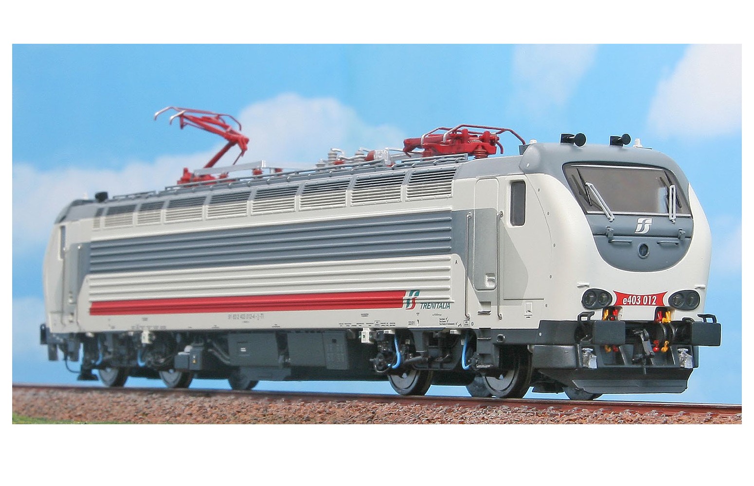 ACME H0 60215 - Locomotiva E.403 012 nella livrea “Intercity Day”, con due pantografi - FS Ep. VI