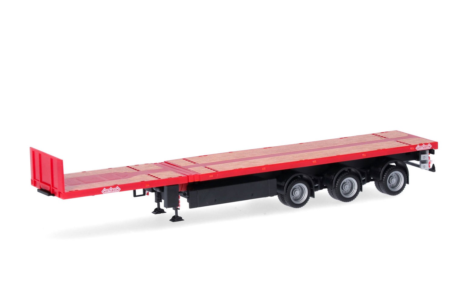 HERPA 076050-002- Nooteboom Teletrailer 3 assi, rosso - 1:87