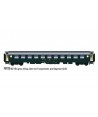 PIRATA H0 PI9729 - Carrozza UIC-X RIC Bm 2a cl, verde, Tetto Argento, SBB Ep.IVa
