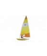 ARTITEC 387.593 - Barca a vela Laser con velista, resina , H0-1:87