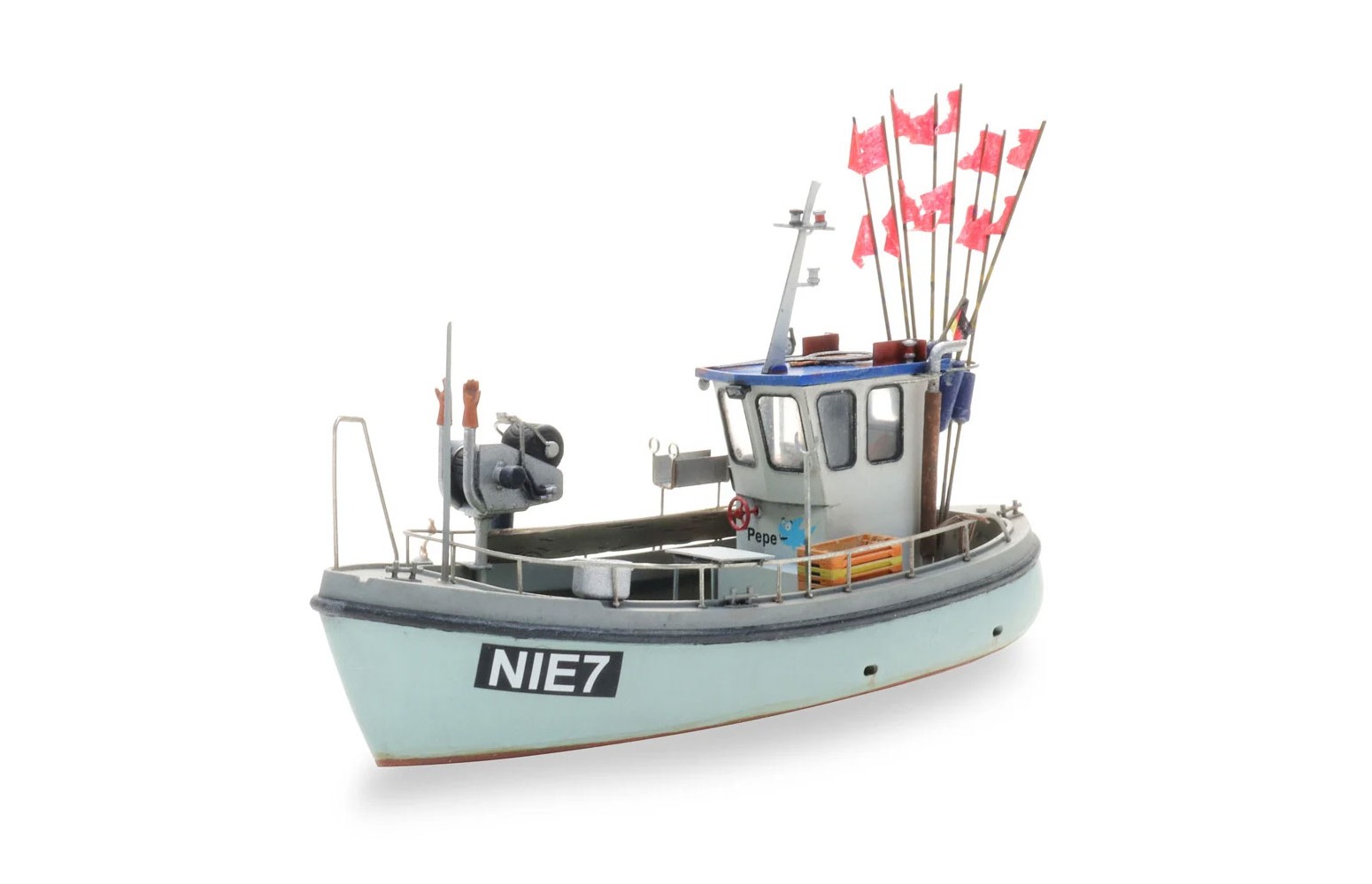 ARTITEC 50.153 - Piccola barca da pesca, linea galleggiamento, KIT in resina , H0-1:87