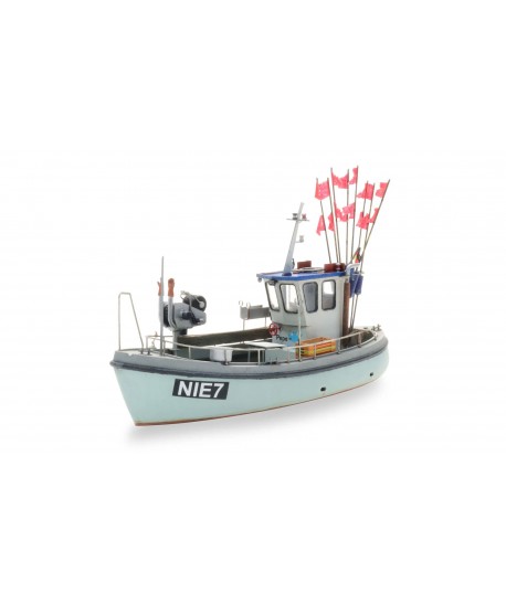 ARTITEC 50.153 - Piccola barca da pesca, linea galleggiamento, KIT in resina , H0-1:87