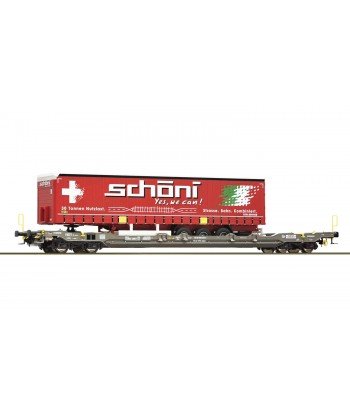 ROCO H0 6600065 - Carro tasca T5, Hupac, semirimorchio Schoni - Ep. VI