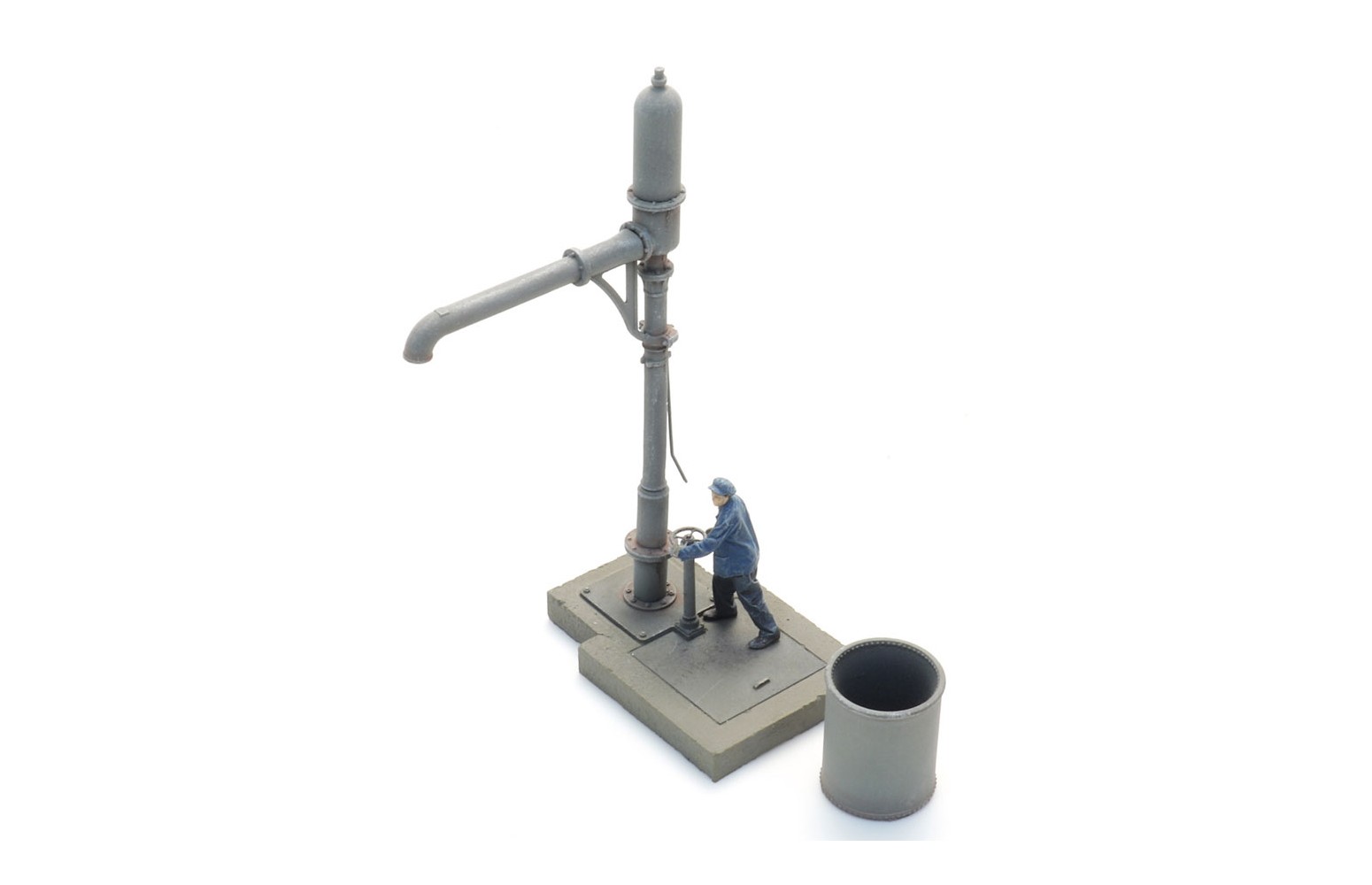 ARTITEC H0 387.591 Gru idraulica Alsazia-Lorena con figura, Resina 1:87
