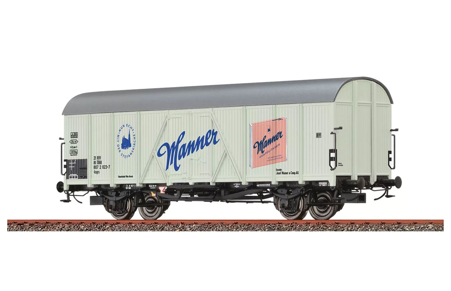 BRAWA H0 47648 - Carro frigorifero Tnfhs38 "Manner" ÖBB ep. IV