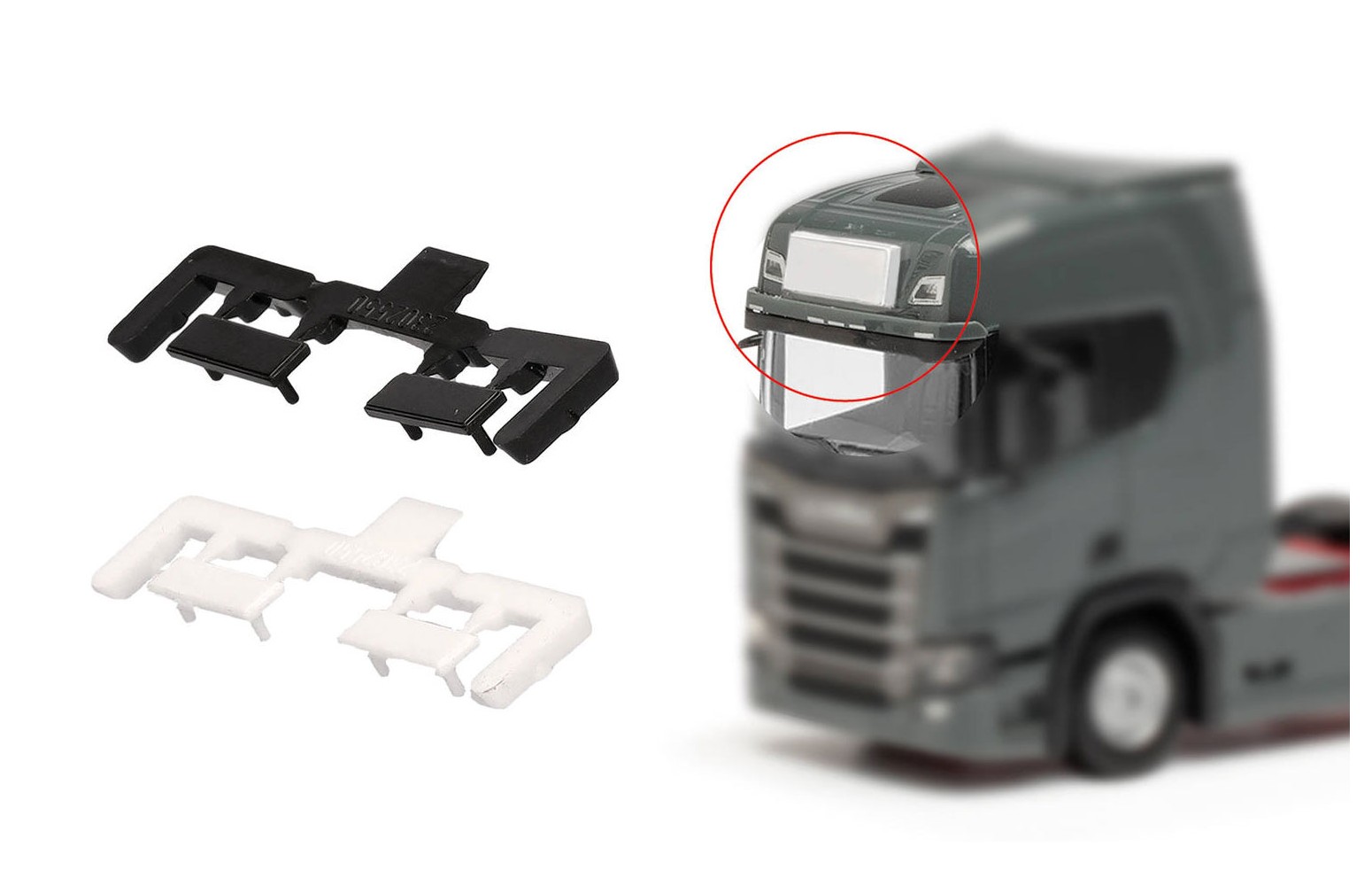 HERPA 054638 Accessori: scatola luminosa monopezzo, 6x bianca, 2x nera - 1:87
