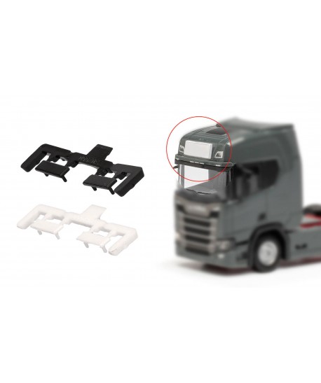 HERPA 054638 Accessori: scatola luminosa monopezzo, 6x bianca, 2x nera - 1:87