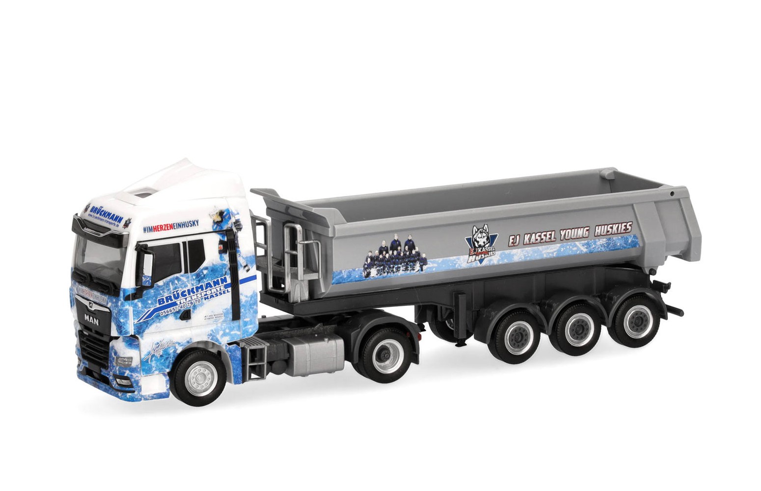 HERPA 318044 MAN TGX GX "Brückmann/Kassel Huskies"  1:87