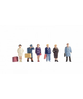 NOCH H0 15219 - viaggiatori con bagagli (6 personaggi)