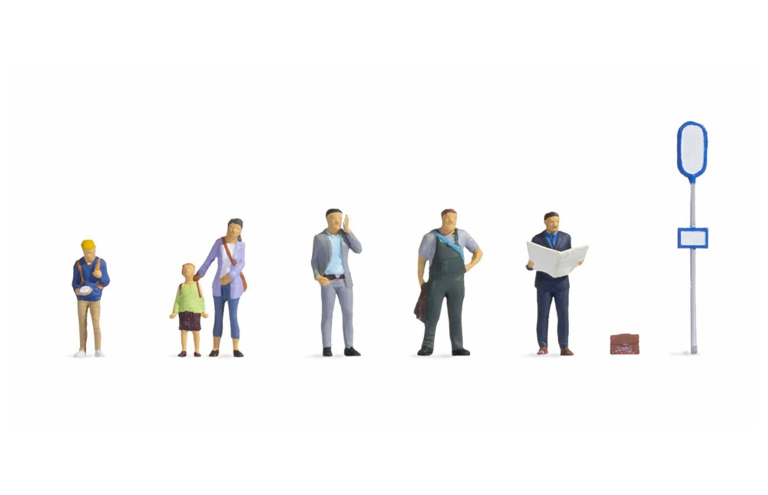 NOCH H0 15246 - Persone alla fermata dell'autobus (6 personaggi)
