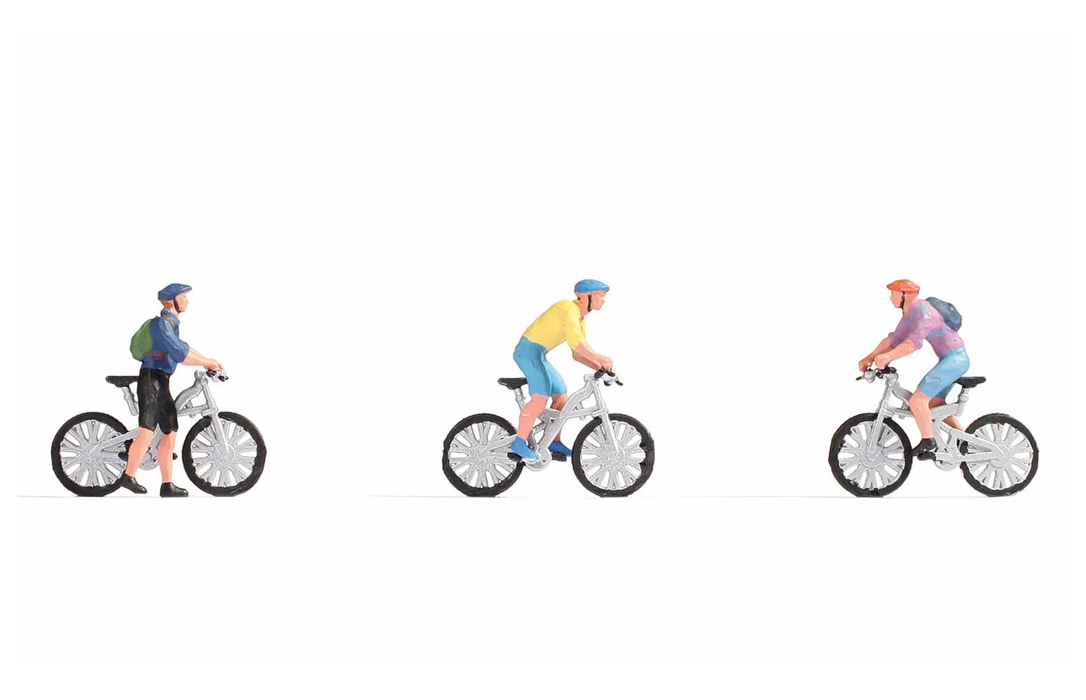 NOCH H0 15899 - Mountainbikers (3 personaggi con bici)