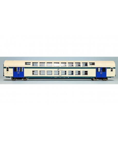 VITRAINS H0 3431 - Carrozza 2 piani "Casaralta" 2a cl. livrea XMPR, con illuminazione, FS Ep. V