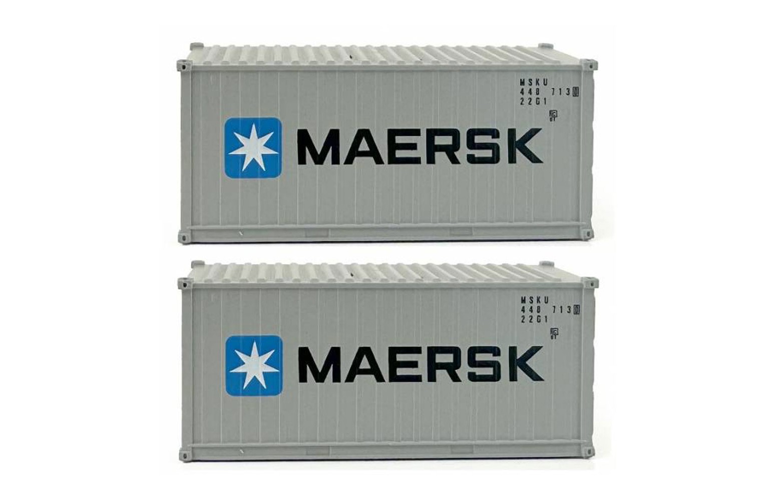 PIRATA PI12501 - Set 2 Container Da 20" "Maersk" - 1:87