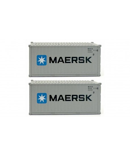 PIRATA PI12501 - Set 2 Container Da 20" "Maersk" - 1:87
