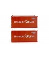 PIRATA PI12508 - Set 2 Container Da 20" "Hamburg Sud" - 1:87