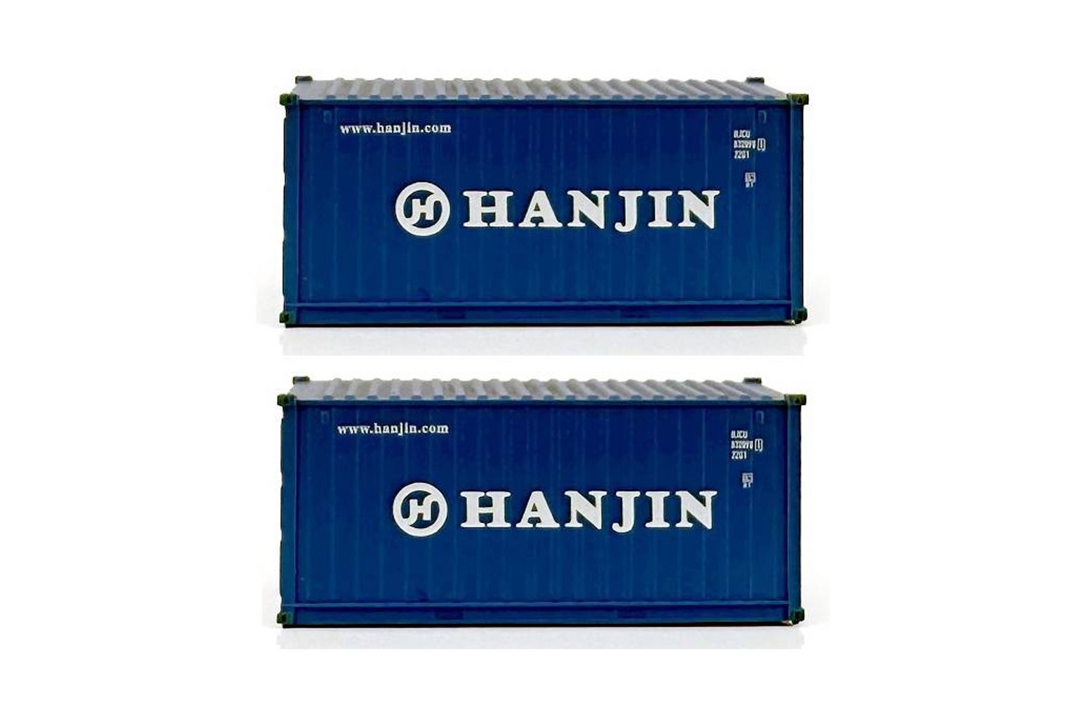 PIRATA PI12512 - Set 2 Container Da 20" "HANJIN" - 1:87
